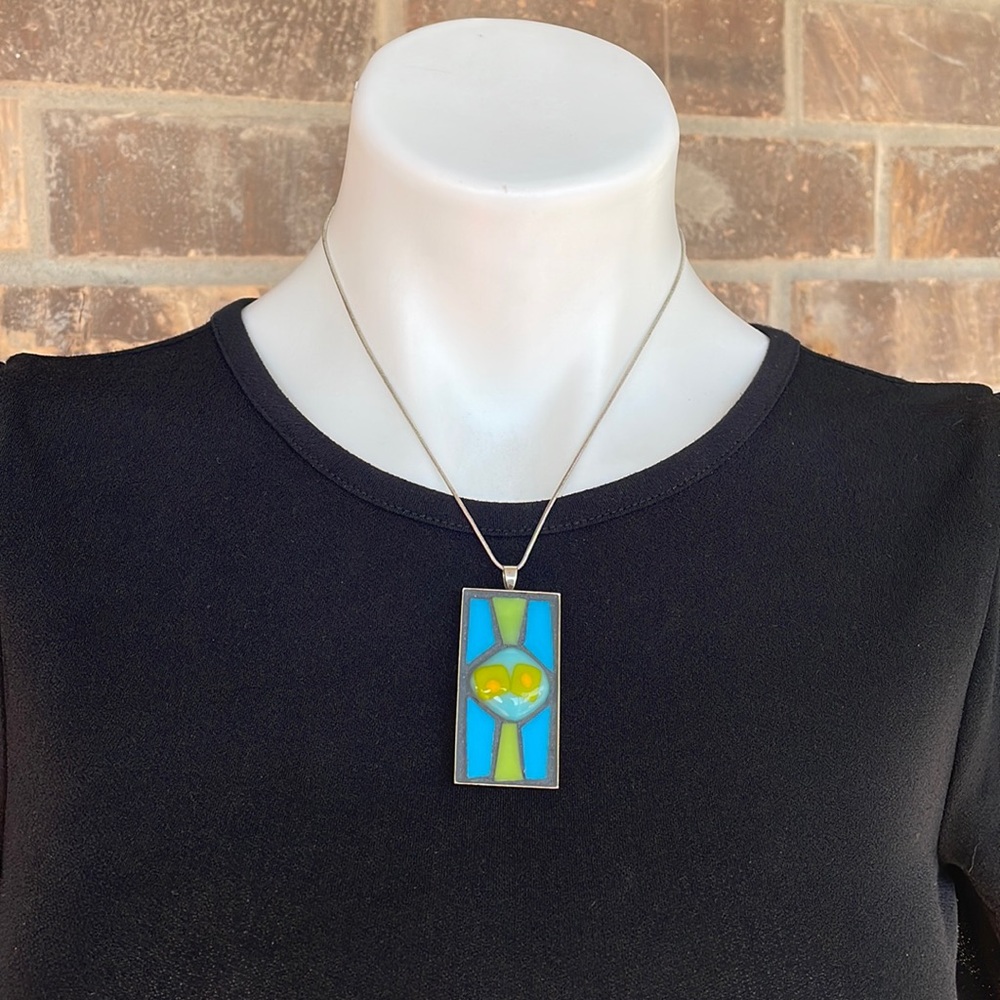 Jennifer Kuhns Glass Mosaic Pendant & Necklace